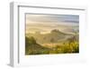 Countryside View with Farmhouse and Hills, Tuscany (Toscana), Italy-Peter Adams-Framed Photographic Print