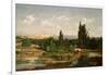 Countryside with a River, Manzanares-Carlos de Haes-Framed Giclee Print