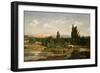 Countryside with a River, Manzanares-Carlos de Haes-Framed Giclee Print