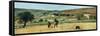 Countryside with Peasants-Simon Quaglio-Framed Stretched Canvas