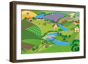 Countryside-Milovelen-Framed Art Print