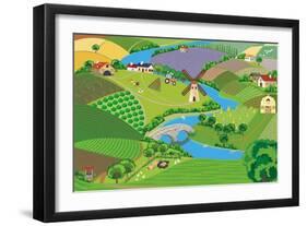 Countryside-Milovelen-Framed Art Print