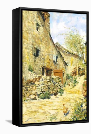 Countryside-Telemaco Signorini-Framed Stretched Canvas