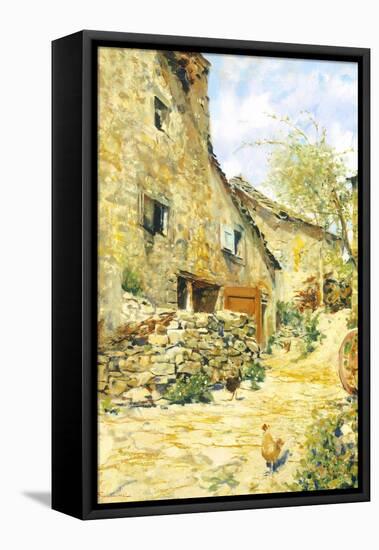 Countryside-Telemaco Signorini-Framed Stretched Canvas