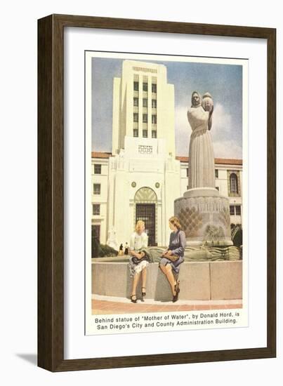 County Administration Building, San Diego, California-null-Framed Art Print