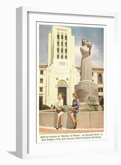 County Administration Building, San Diego, California-null-Framed Art Print