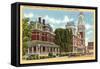 County Buildings, Columbus, Indiana-null-Framed Stretched Canvas