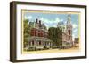 County Buildings, Columbus, Indiana-null-Framed Art Print