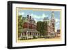 County Buildings, Columbus, Indiana-null-Framed Art Print