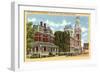 County Buildings, Columbus, Indiana-null-Framed Art Print