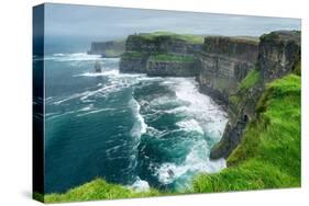 County Clare, Ireland - Cliffs of Moher - Photography-Lantern Press-Stretched Canvas