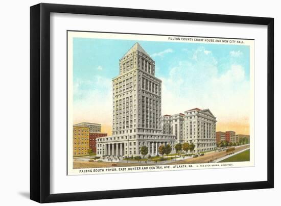 County Courthouse, Atlanta, Georgia-null-Framed Art Print