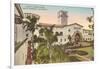 County Courthouse, Santa Barbara, California-null-Framed Art Print