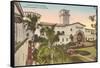 County Courthouse, Santa Barbara, California-null-Framed Stretched Canvas
