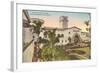 County Courthouse, Santa Barbara, California-null-Framed Art Print