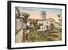 County Courthouse, Santa Barbara, California-null-Framed Art Print