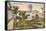 County Courthouse, Santa Barbara, California-null-Framed Stretched Canvas