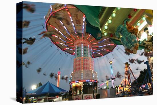 County Fair Flying Chairs-Robert Goldwitz-Stretched Canvas