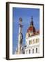County Hall and Trinity Column in Szechenyi Square, Pecs, Southern Transdanubia, Hungary, Europe-Ian Trower-Framed Photographic Print