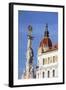 County Hall and Trinity Column in Szechenyi Square, Pecs, Southern Transdanubia, Hungary, Europe-Ian Trower-Framed Photographic Print