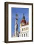 County Hall and Trinity Column in Szechenyi Square, Pecs, Southern Transdanubia, Hungary, Europe-Ian Trower-Framed Photographic Print