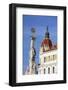 County Hall and Trinity Column in Szechenyi Square, Pecs, Southern Transdanubia, Hungary, Europe-Ian Trower-Framed Photographic Print