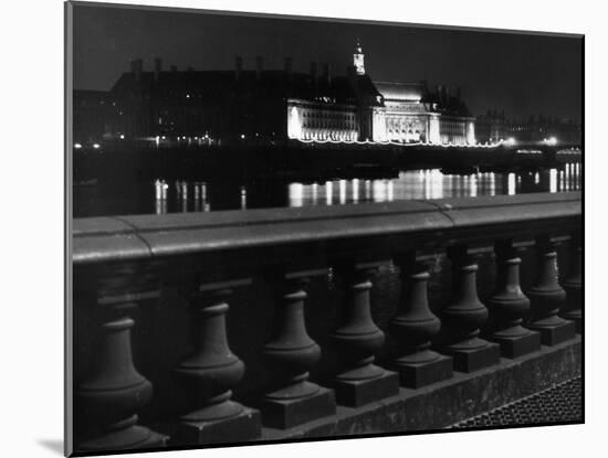 County Hall at Night-null-Mounted Photographic Print