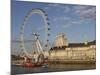 County Hall, Home of the London Aquarium, and the London Eye on the South Bank of the River Thames,-Stuart Forster-Mounted Photographic Print