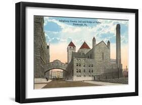 County Jail and Bridge of Sighs, Pittsburgh, Pennsylvania-null-Framed Art Print