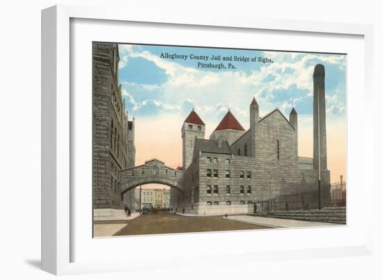 County Jail and Bridge of Sighs, Pittsburgh, Pennsylvania-null-Framed Art Print