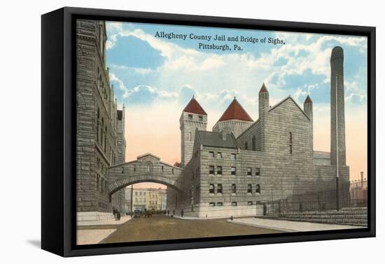 County Jail and Bridge of Sighs, Pittsburgh, Pennsylvania-null-Framed Stretched Canvas