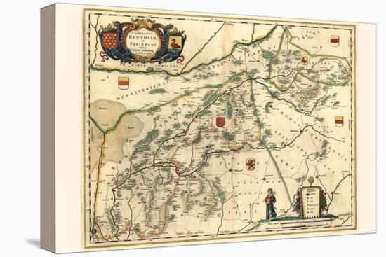 County Of Bentheim, And Steinfurt-Willem Janszoon Blaeu-Stretched Canvas