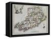 County of Cork, from New and Correct Irish Atlas, c. 1825-null-Framed Stretched Canvas