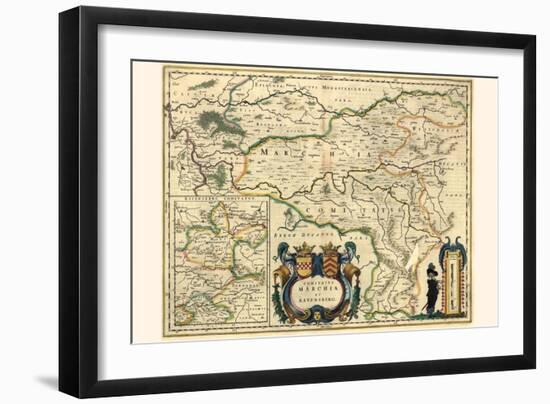 County Of Mark And Ravensburg-Willem Janszoon Blaeu-Framed Art Print