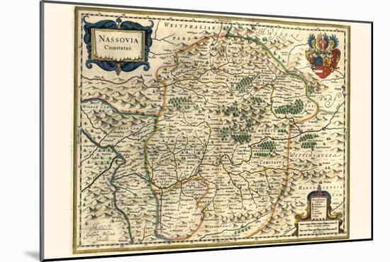 County Of Nassau-Willem Janszoon Blaeu-Mounted Art Print