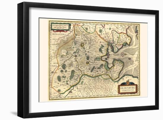 County Of Oldenburg-Willem Janszoon Blaeu-Framed Art Print