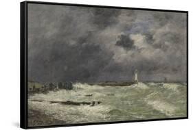 Coup de vent à Frascati, Le Havre-Eug?ne Boudin-Framed Stretched Canvas