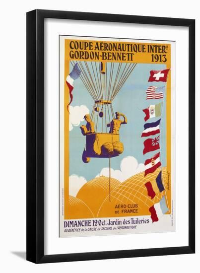Coupe Aeronautique Gordon-Bennett-null-Framed Premium Giclee Print