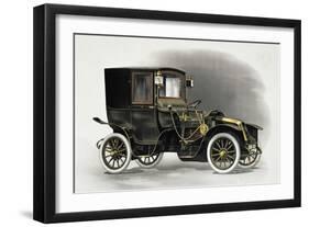 Coupe Automobile with Driver's Seat Uncovered, 1911, 20th Century-null-Framed Giclee Print