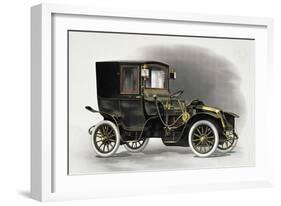 Coupe Automobile with Driver's Seat Uncovered, 1911, 20th Century-null-Framed Giclee Print