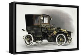 Coupe Automobile with Driver's Seat Uncovered, 1911, 20th Century-null-Framed Stretched Canvas