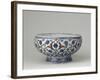Coupe aux rinceaux fleuris polychromes-null-Framed Giclee Print