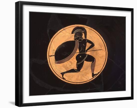 Coupe bilingue (figures noires et rouges)-Oltos-Framed Giclee Print