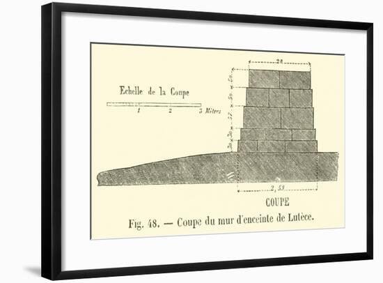 Coupe Du Mur D'Enceinte De Lutece-null-Framed Giclee Print