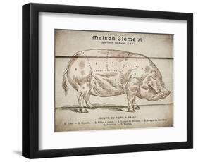 Coupe Du Porc-Tina Carlson-Framed Art Print