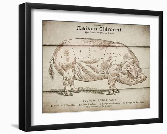 Coupe Du Porc-Tina Carlson-Framed Art Print