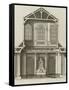coupe sur la largeur , sur l'autel , de la chapelle de la Communion , bâtie en 1733 dans l'église-Jacques-François Blondel-Framed Stretched Canvas