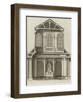 coupe sur la largeur , sur l'autel , de la chapelle de la Communion , bâtie en 1733 dans l'église-Jacques-François Blondel-Framed Giclee Print