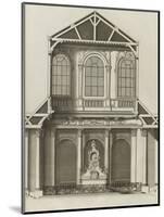 coupe sur la largeur , sur l'autel , de la chapelle de la Communion , bâtie en 1733 dans l'église-Jacques-François Blondel-Mounted Giclee Print