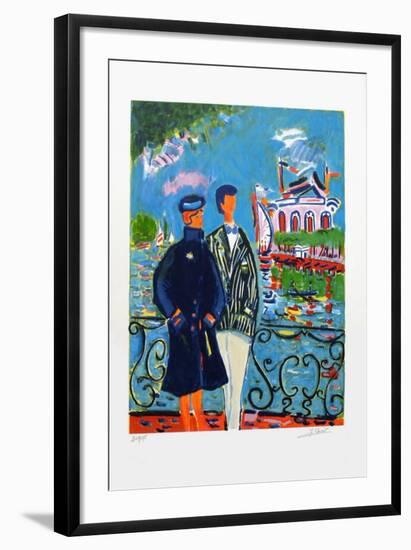 Couple à Enghien-Jean-claude Picot-Framed Limited Edition